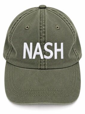 NASH Olive Green Dad Hat – Adams Upscale Baseball Cap